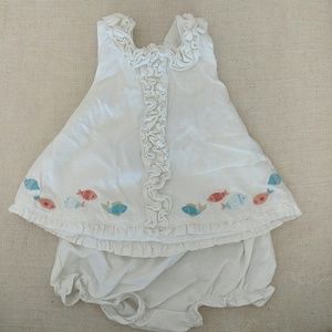 Cute summer dress set for baby